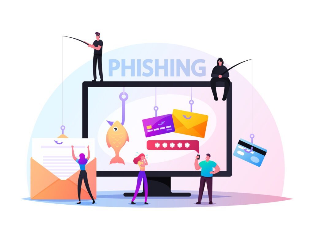 Ataque de phishing para robar contraseñas, tarjetas y datos personales